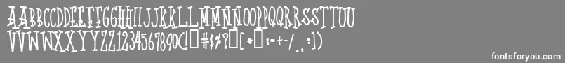 Quotp Font – White Fonts on Gray Background