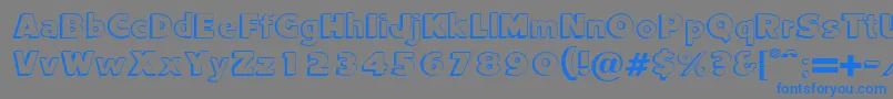 CamdenRegularDb Font – Blue Fonts on Gray Background