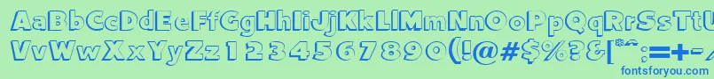 More about CamdenRegularDb Font CamdenRegularDb Font – Blue Fonts on Green Background
