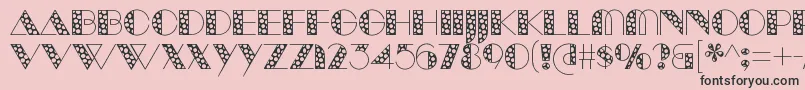 ManbowSpots Font – Black Fonts on Pink Background