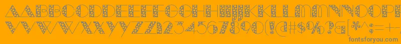 More about ManbowSpots Font ManbowSpots Font – Gray Fonts on Orange Background