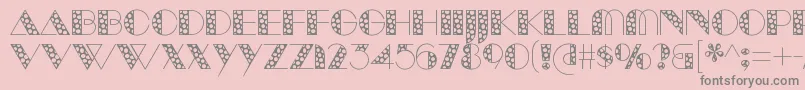 ManbowSpots Font – Gray Fonts on Pink Background