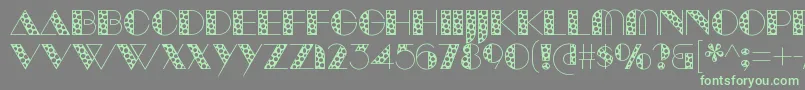 ManbowSpots Font – Green Fonts on Gray Background