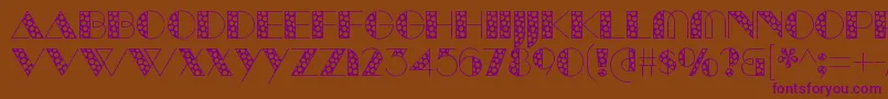 More about ManbowSpots Font ManbowSpots Font – Purple Fonts on Brown Background