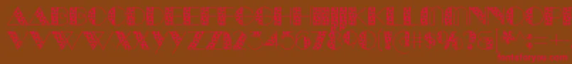 ManbowSpots Font – Red Fonts on Brown Background