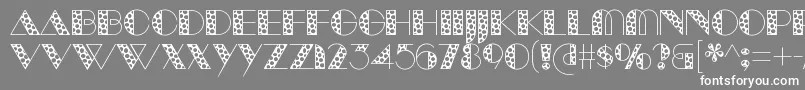 ManbowSpots Font – White Fonts on Gray Background