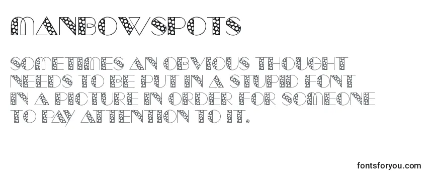 ManbowSpots Font