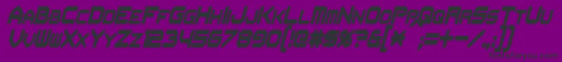 FlipbashCondensedItalic Font – Black Fonts on Purple Background