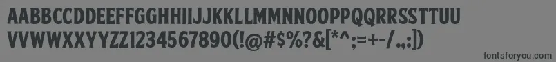 Police FtySkradjhuwnNcv3 – polices noires sur fond gris