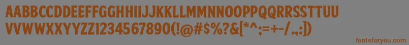 Lisätietoja FtySkradjhuwnNcv3-fontista FtySkradjhuwnNcv3-fontti – ruskeat fontit harmaalla taustalla