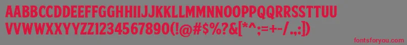 FtySkradjhuwnNcv3-Schriftart – Rote Schriften auf grauem Hintergrund