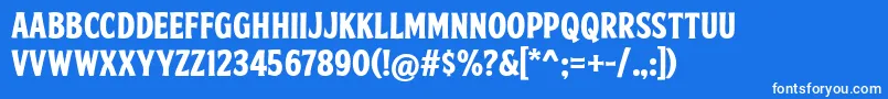 Подробнее о шрифте FtySkradjhuwnNcv3 Шрифт FtySkradjhuwnNcv3 – белые шрифты на синем фоне