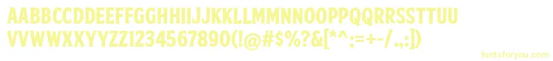 FtySkradjhuwnNcv3-Schriftart – Gelbe Schriften auf weißem Hintergrund