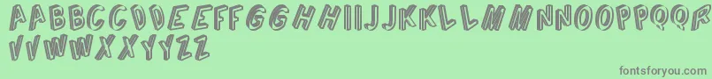 CarganteTfb Font – Gray Fonts on Green Background