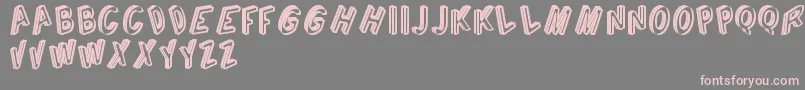 CarganteTfb Font – Pink Fonts on Gray Background
