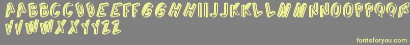 CarganteTfb Font – Yellow Fonts on Gray Background