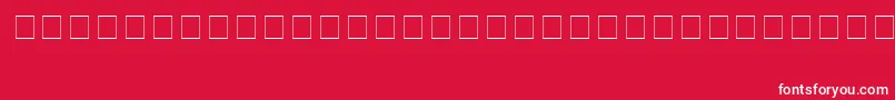 Cloister Font – White Fonts on Red Background