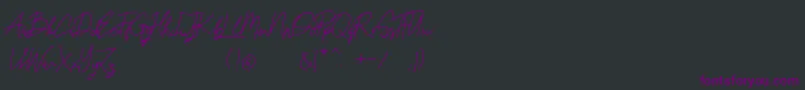 OxladeDemo Font – Purple Fonts on Black Background