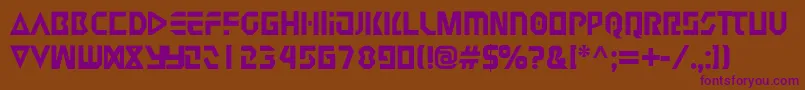 JudgeHard Font – Purple Fonts on Brown Background