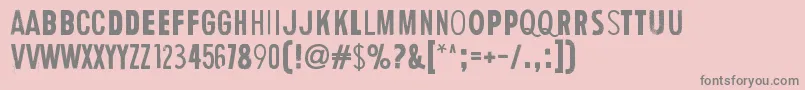 HumanError Font – Gray Fonts on Pink Background