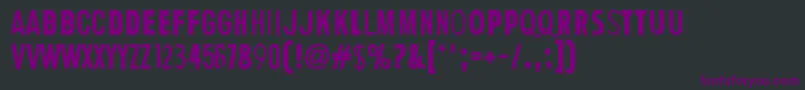 HumanError Font – Purple Fonts on Black Background
