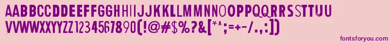 HumanError Font – Purple Fonts on Pink Background