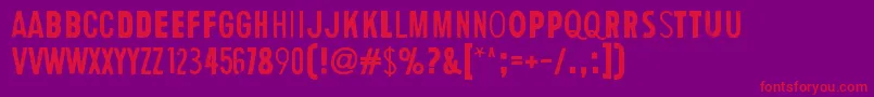 HumanError Font – Red Fonts on Purple Background