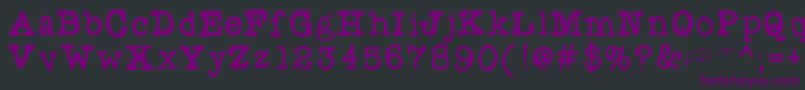Fuzzybat Font – Purple Fonts on Black Background
