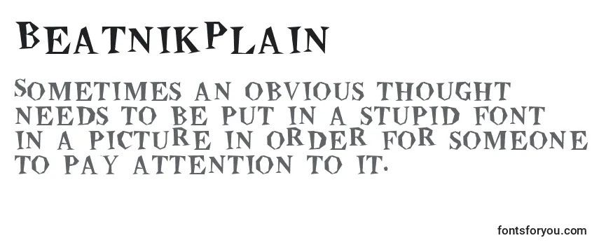 BeatnikPlain Font