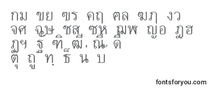 Überblick über die Schriftart Thai7bangkokssk