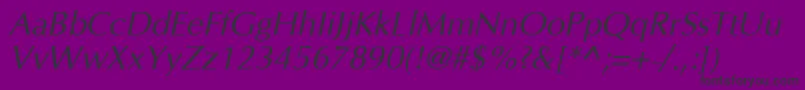 Agopuho Font – Black Fonts on Purple Background