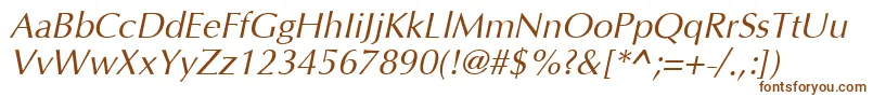 Agopuho-fontti – ruskeat fontit valkoisella taustalla