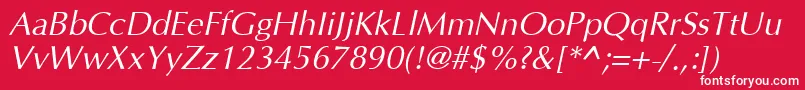 Agopuho Font – White Fonts on Red Background