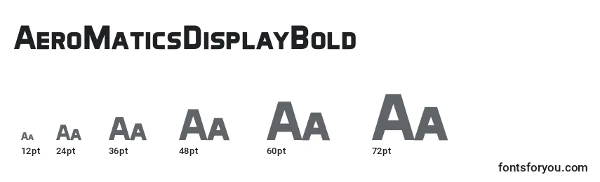AeroMaticsDisplayBold Font Sizes