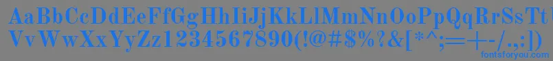 OldStandardTtРџРѕР»СѓР¶РёСЂРЅС‹Р№ Font – Blue Fonts on Gray Background