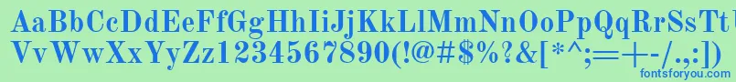 OldStandardTtРџРѕР»СѓР¶РёСЂРЅС‹Р№ Font – Blue Fonts on Green Background