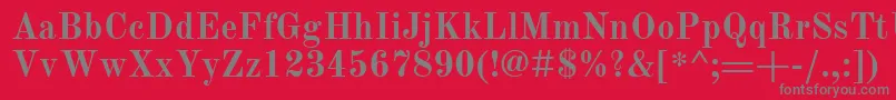 OldStandardTtРџРѕР»СѓР¶РёСЂРЅС‹Р№-Schriftart – Graue Schriften auf rotem Hintergrund