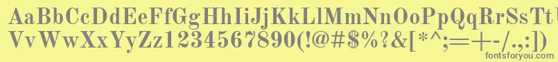 OldStandardTtРџРѕР»СѓР¶РёСЂРЅС‹Р№ Font – Gray Fonts on Yellow Background