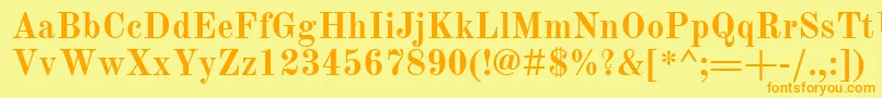 OldStandardTtРџРѕР»СѓР¶РёСЂРЅС‹Р№ Font – Orange Fonts on Yellow Background