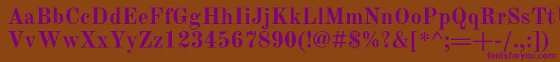 OldStandardTtРџРѕР»СѓР¶РёСЂРЅС‹Р№ Font – Purple Fonts on Brown Background