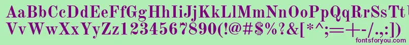 OldStandardTtРџРѕР»СѓР¶РёСЂРЅС‹Р№ Font – Purple Fonts on Green Background