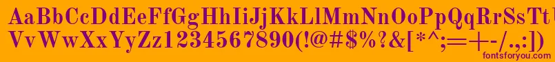 OldStandardTtРџРѕР»СѓР¶РёСЂРЅС‹Р№ Font – Purple Fonts on Orange Background