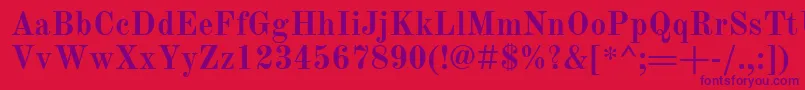 OldStandardTtРџРѕР»СѓР¶РёСЂРЅС‹Р№ Font – Purple Fonts on Red Background