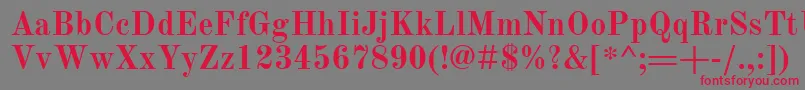 OldStandardTtРџРѕР»СѓР¶РёСЂРЅС‹Р№ Font – Red Fonts on Gray Background