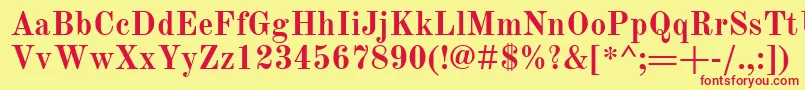 OldStandardTtРџРѕР»СѓР¶РёСЂРЅС‹Р№ Font – Red Fonts on Yellow Background