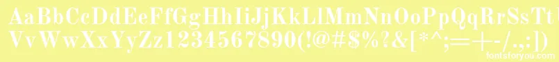 OldStandardTtРџРѕР»СѓР¶РёСЂРЅС‹Р№ Font – White Fonts on Yellow Background