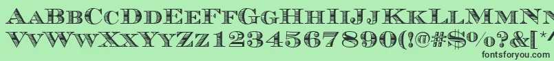 Lisätietoja MauriceStripesRegular-fontista MauriceStripesRegular-fontti – mustat fontit vihreällä taustalla