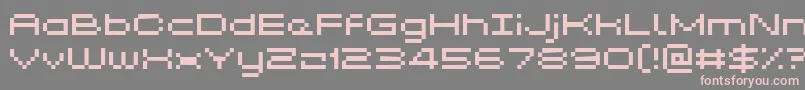 Kyrou5Wide Font – Pink Fonts on Gray Background