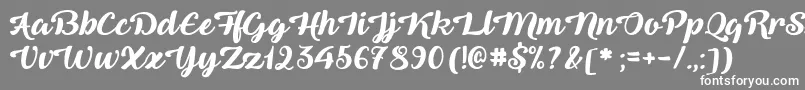 QueenOfHeaven Font – White Fonts on Gray Background