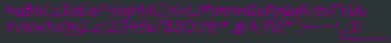 Шрифт Hootj – фиолетовые шрифты на чёрном фоне